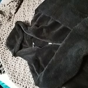 Sherpa teddy bear half zip hoodie